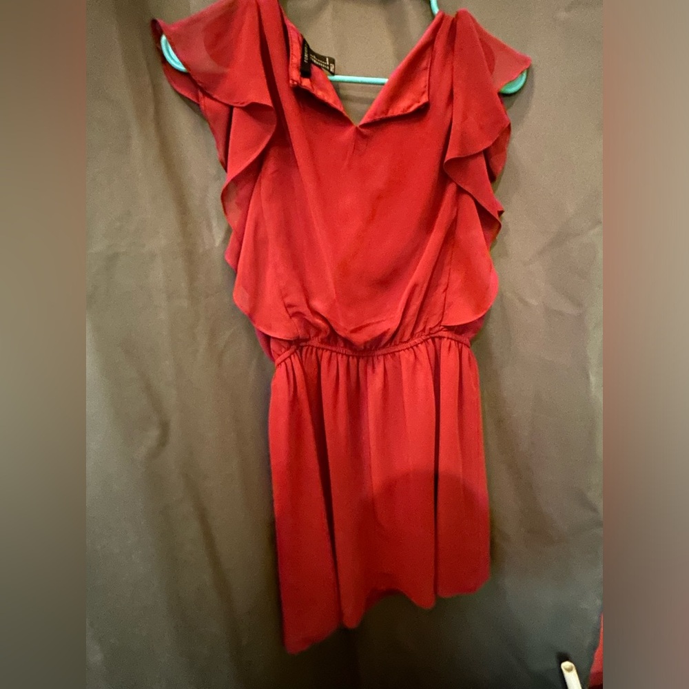 Ruffle mini dress